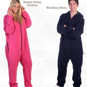 Forever Lazy Fuchsia Hooded Pajama Onesie
New without tags  original packaging